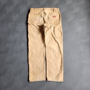 Y2K Dickies Tan Carpenter Dungaree Pants 38x32